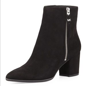 Michael Kors Black Suede Dawson Bootie Size 9.5